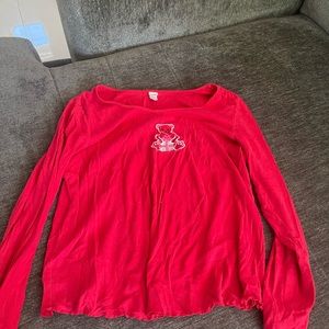 Pijama red top (only)